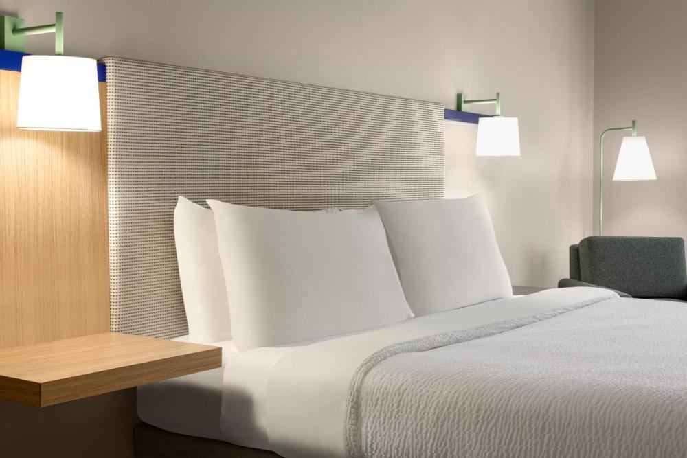 Standard King Room with Mobility Accessible Roll-In Shower interior